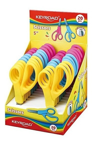 Imagen 1 de 5 de Tijeras De 5 Pulgadas Infantil De Colores Tuscomprastv