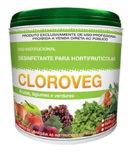 Cloroveg - Sanitizante - Hortifrutícolas - Rende 5000 Litros