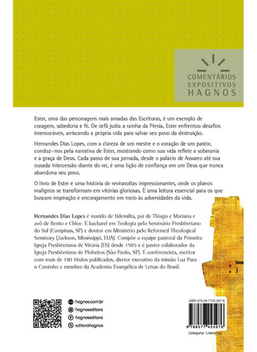 Ester | Comentários Expositivos Hagnos | Hernandes Dias Lopes