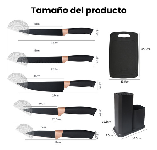 Kit De Utensilios De Cocina Y Repostería De Silicona 20pzs Negro