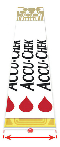 50 Tiras De Teste Glicemia Glicosimetro Accu Chek Guide Branco