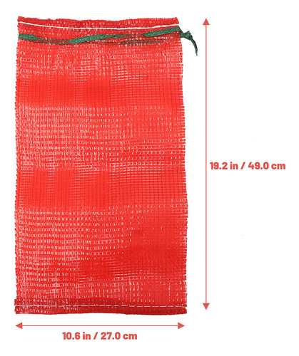 Bolsas De Cebolla De Malla Con Cordón Reutilizables, 50 Piez