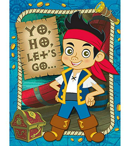 Invitación Jake Y Los Piratas De Nunca Jamás