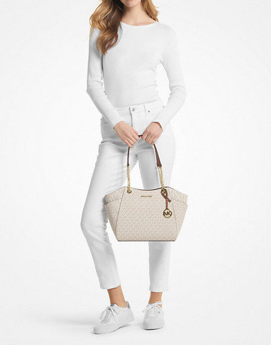Michael Kors Bolsa Tote Grande Lona Asas Colores Original