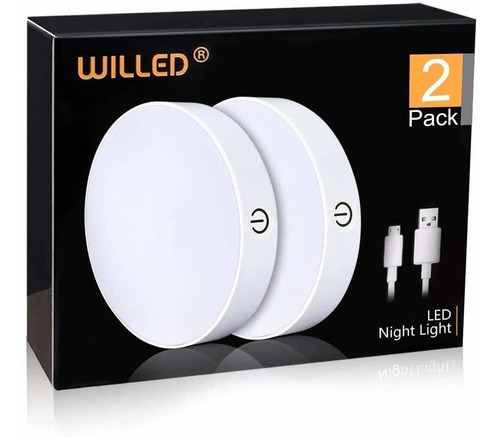 Willed Luz Táctil Regulable Buit-in De 1000 Mah, Batería Gra