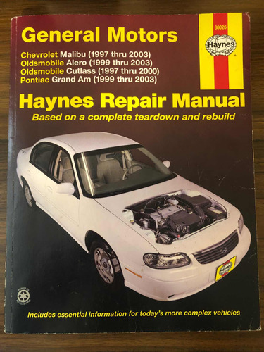 Chevrolet Malibu 1997 - 2003 Manual Reparación Haynes Taller