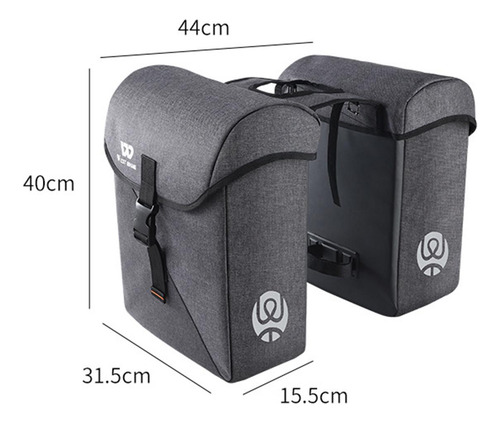 Alforjas Dobles Para Bicicleta, Bolsa Trasera Reflectante