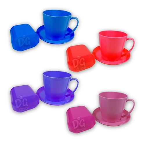 Set Escolar Merienda X3 Taza Plato Jabonera Infantil Jardin