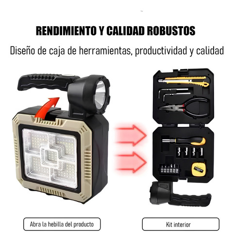 Linternas Tacticas Linterna Solar Recargable+kit Herramienta
