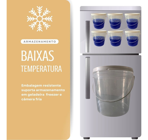 Balde Para Salada 3.2 Litros Transparente - 30 Pçs