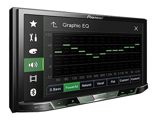Reproductor Pantalla Pioneer Mvh-300ex Mp3 Video Usb Bt 2din