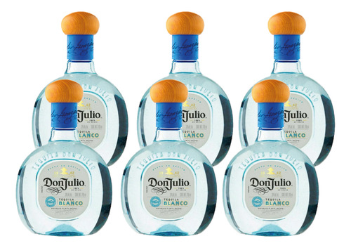 6 Tequila Don Julio Blanco 700 Ml