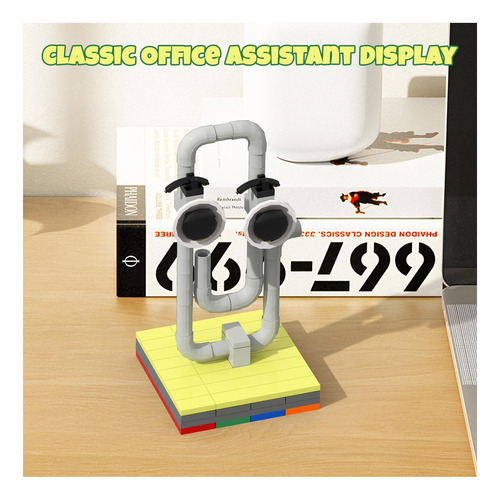 Aphpaio Clippy Ms Asistente De Oficina Bloques De Con Lindo
