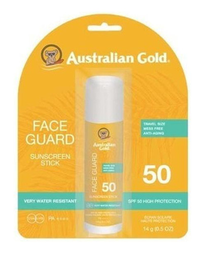 Protetor Solar Facial Em Bastão Australian Gold - Spf 50 14g