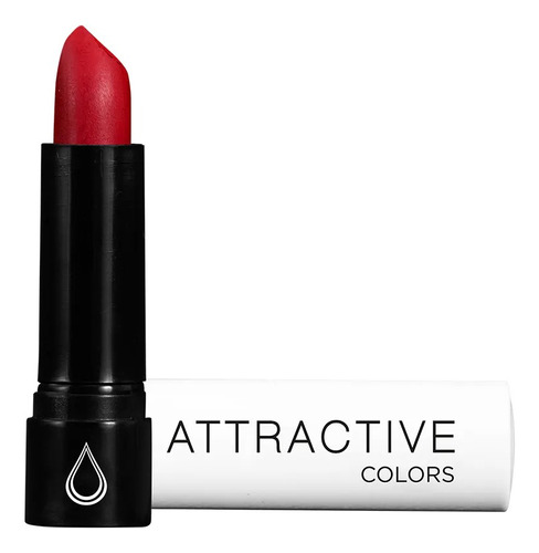 Batom Bala Soft Matte Attractive Colors Vermelho Fashionista Acabamento Alto potencial hidratante