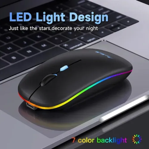 Mouse Raton Inalámbrico Bluetooth Pc Cell Tablet Recargable