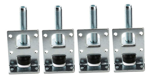 // 4 Pçs Mesa Perna Nivelador Nivelamento Pé De Aço 75mm