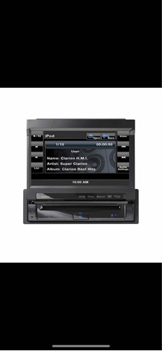 Radio Retráctil Clarion Vz401 7 Pulgadas Dvd Bluetooth iPod