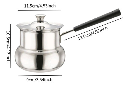 Cafetera Turca Universal Con Mango, Sartén Para 900 Ml