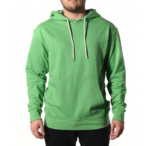 Buzo Canguro Hombre Bensimon Algodón Hoodie Oversize Verde