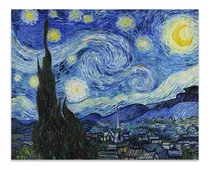 Comprar Cuadro Canvas Fine Art Noche Estrellada Van Gogh 32x40 M Y C