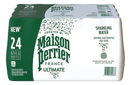 Agua Con Gas Maison Perrier 500ml, Paquete De 24 Botellas
