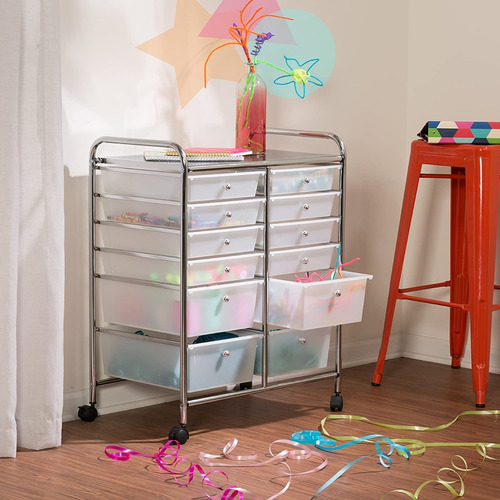 Imagen 8 de 8 de Carrito Organizador 12 Cajones Accesorios Cajonera Multiusos