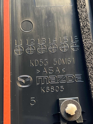 Moldura Poste Puerta Trasera Izquierda Para Mazda Cx5 13-16