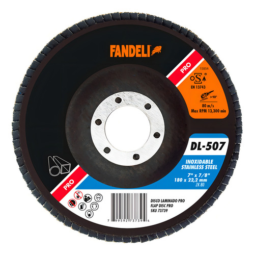 Disco Laminado Inx Pro Fandeli 7 PLG 10 Pz Z-80