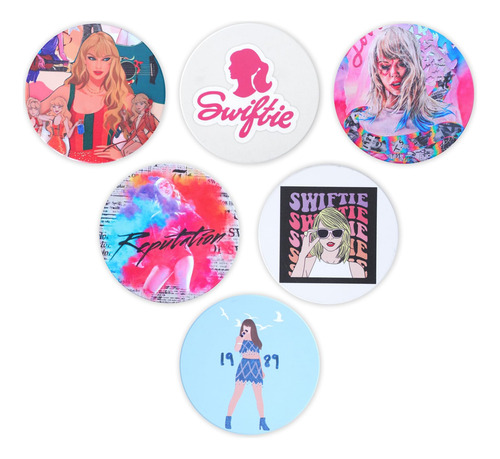 6 Posavaso Taylor Merch Para Swiftie Cosa Niña Regalo