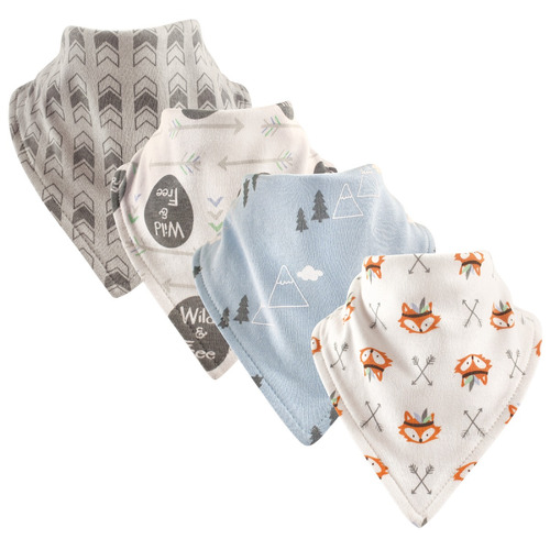 Fundamentos De Bebé Unisex Baberos Bandana 4-pack