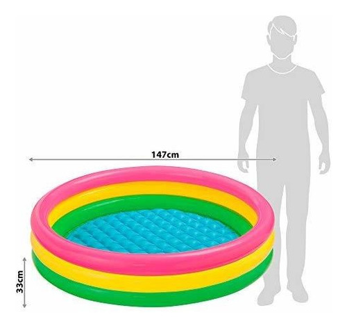 Piscina Para Niños Intex - Diseño De Resplandor Del Atardece