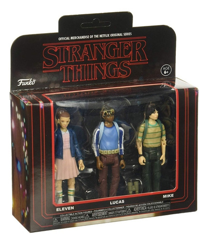 Figura de acción Eleven, Lucas, Mike Stranger Things, Funko