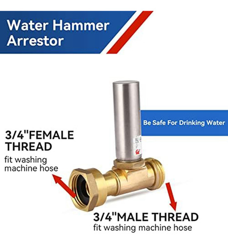 Eliminador De Martillos De Agua De Acero Inoxidable S-241 Pa