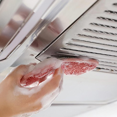 3 Almohadillas De Esponja Para Fregar Platos De Cocina Rojo