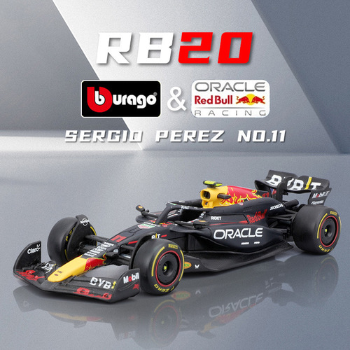 Coche Burago 2024 F1 Redbull Rb20 #11 Checo Pérez Fórmula 1: