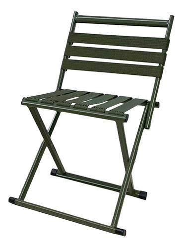 Silla Con Respaldo Plegable, Taburete Con Soporte For Medio