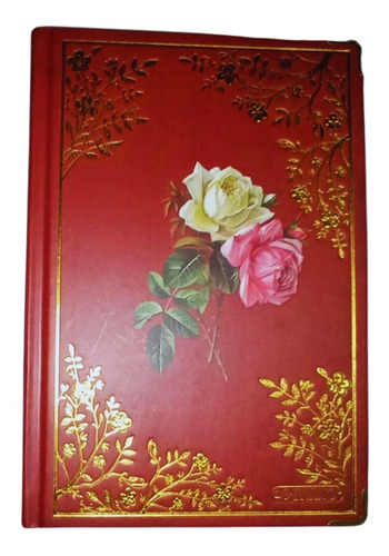 Agenda Para Notas-pasta Gruesa Diseño Hermoso De Flores