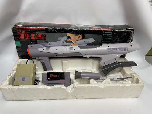 Super Scope 6 Light Gun Para Super Nintendo Completa Usa