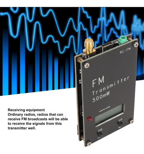 500mw Fm Transmitter With Lcd Screen 2000m 500mw 88108mhz