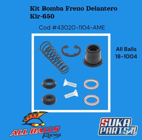 Kit Bomba Freno Delantero Klr-650 All Balls