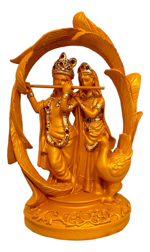 Estátua Krishna E Radha Hindu 19x11