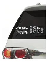 Comprar Calcos Para Autos Amo Mi Familia Pareja Hijo Hija 30 Cm