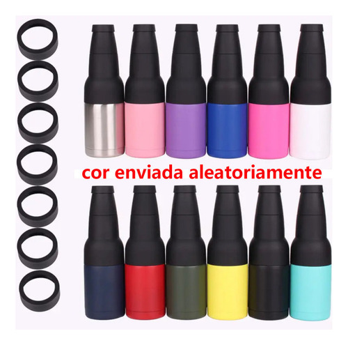 P Copo Térmico 4 Em 1 Porta Lata Porta Long Neck Tumbler