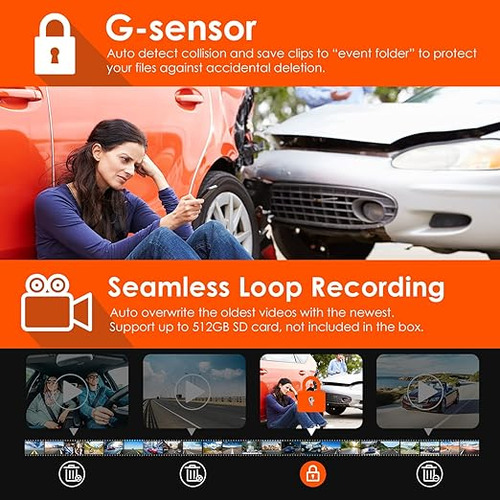 Vantrue N4 3 Canales 4k Dash Cam