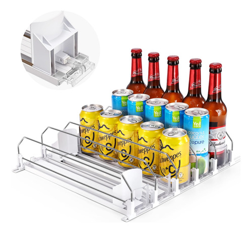 Lakix Organizador De Bebidas Mejorado Para Refrigerador, Dis