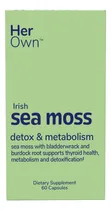 Comprar Her Own Cápsulas De Musgo Marino Irlandés, Raíz De Bardana, Vejiga, Desintoxicación, Metabolismo, Apoyo Inmunológico, S