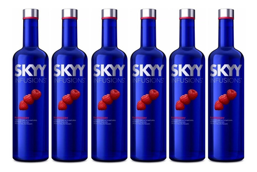 Vodka Skyy Sky Raspberry X750cc Caja X6
