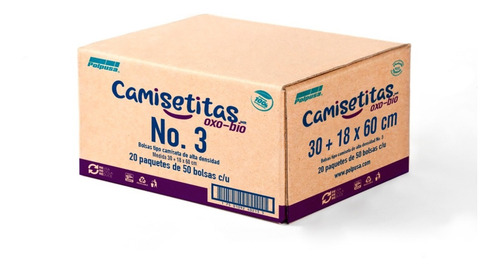 Polpusa Bolsa Tipo Camiseta Oxobiodegradable #3