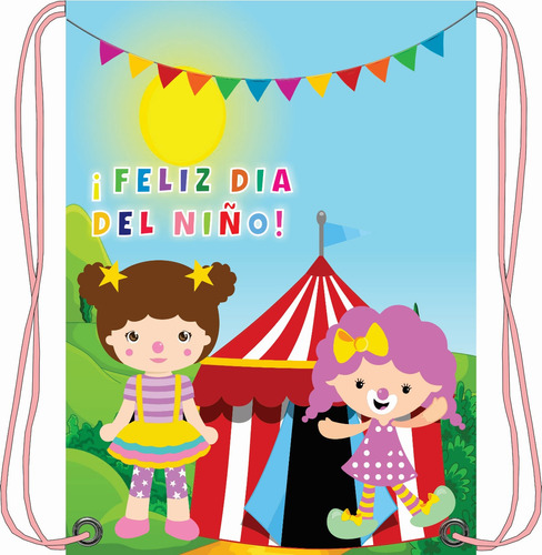 30pz Morralitos Dulceros- Feliz Día Del Niño - 